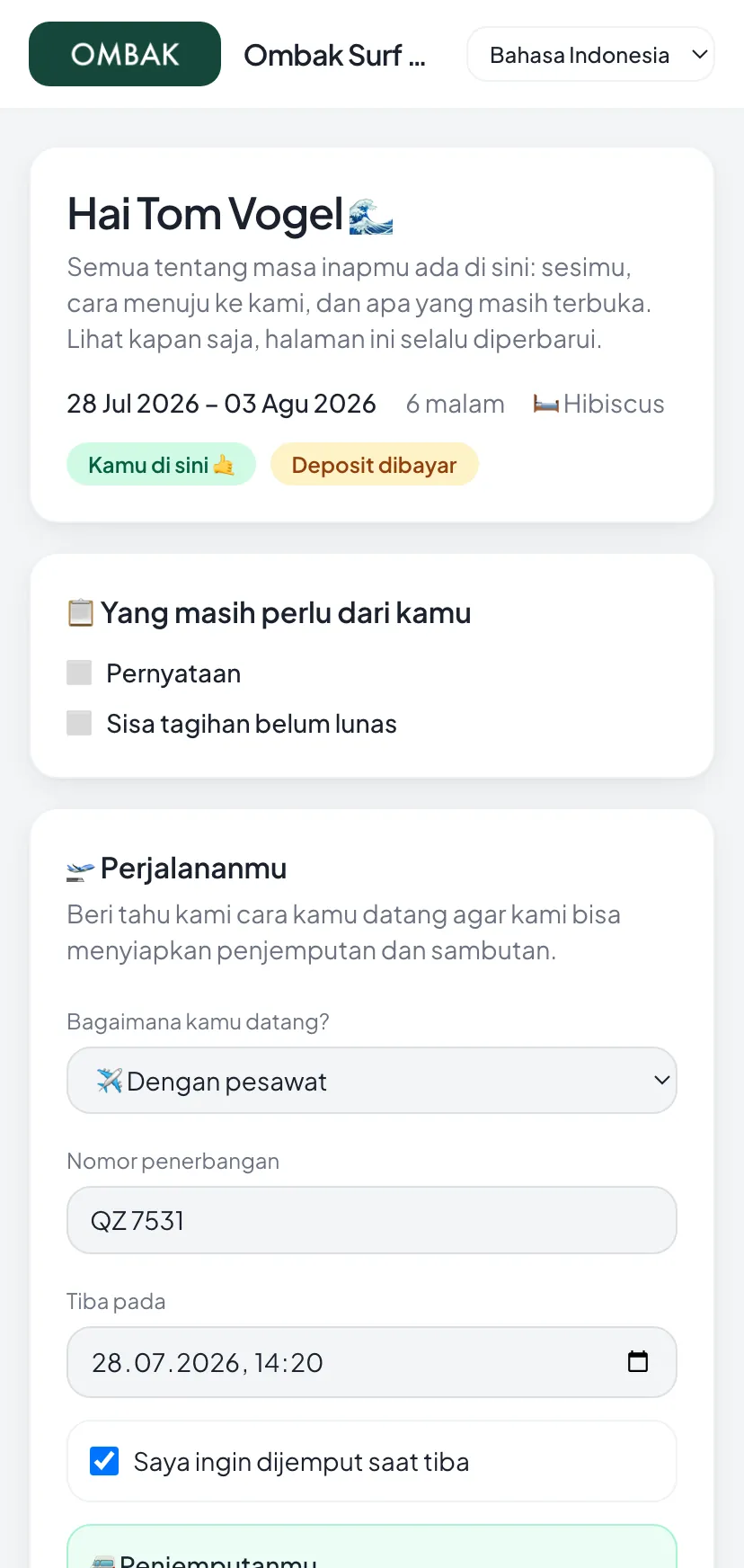 Untuk tamumu